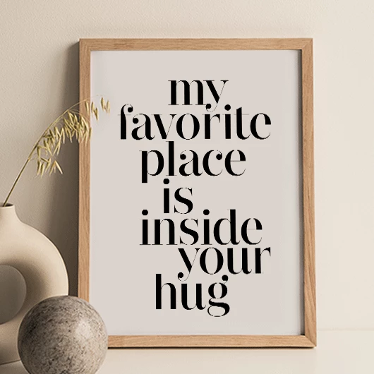 Inside Your Hug Framed Print