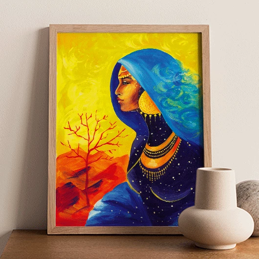 Arabian Girl Framed Print