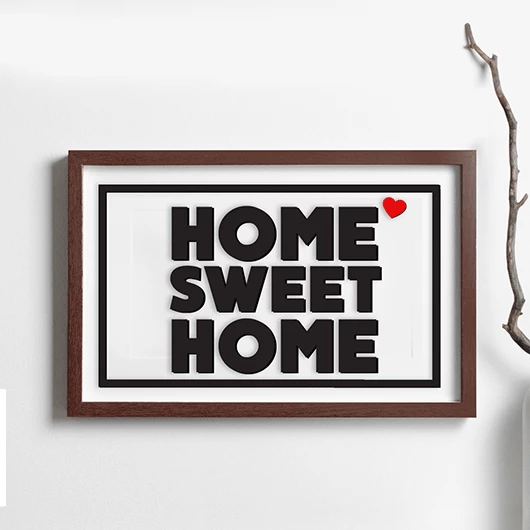 3D Home Sweet Home Signage